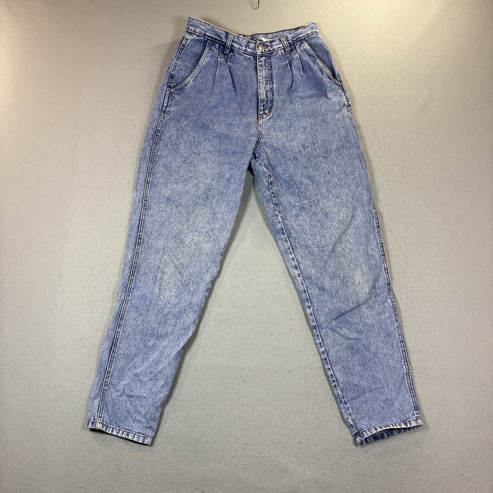Vintage Bill Blass Jean Women High Waist Pleated Mom Jean 90s Tapered Size 10